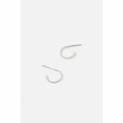 Accessorize Sterling Silver Twisted Rope Hoops For Female