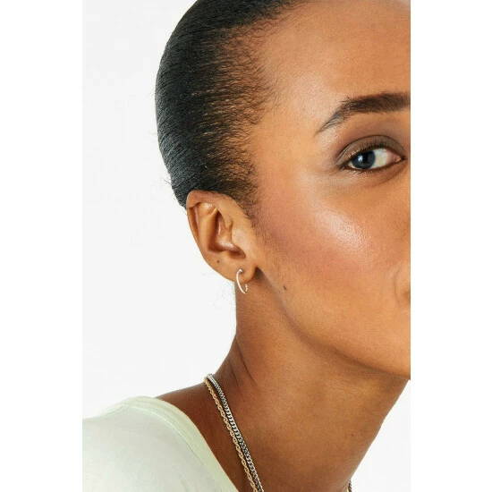 Accessorize Sterling Silver Twisted Rope Hoops For Female 4 Accessorize Sterling Silver Twisted Rope Hoops For Female - Image 2