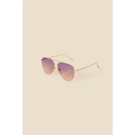 Accessorize Half Frame Aviator Sunglasses For Female 6 Accessorize Half Frame Aviator Sunglasses For Female - Image 4