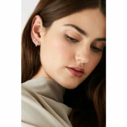 Accessorize Sterling Silver Sparkling Stud And Hoop Set For Female -Accessorize Shop unnamed file 2184