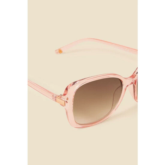 Accessorize Clear Oversized Square Sunglasses For Female 4 Accessorize Clear Oversized Square Sunglasses For Female - Image 2