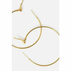 Accessorize Stainless Steel Large Thin Hoop Earrings For Female -Accessorize Shop unnamed file 2203