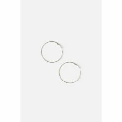 Accessorize Stainless Steel Large Thin Hoop Earrings For Female -Accessorize Shop unnamed file 2205
