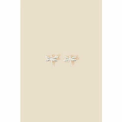 Accessorize Sterling Silver Dragonfly Stud Earrings For Female