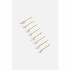 Accessorize Pearl Embellished Hair Slides Multipack For Female