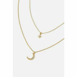 Accessorize Gold-Plated Celestial Necklace For Female -Accessorize Shop unnamed file 2232