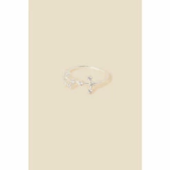 Accessorize Silver Sparkly Constellation Scorpio Ring For Female