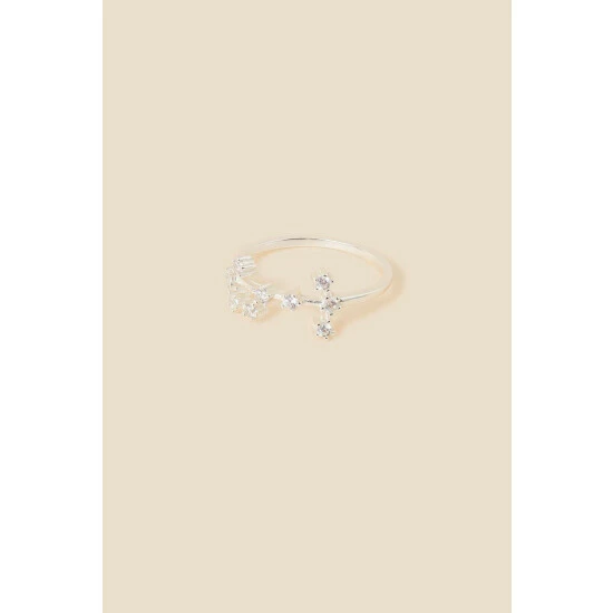 Accessorize Silver Sparkly Constellation Scorpio Ring For Female 5 Accessorize Silver Sparkly Constellation Scorpio Ring For Female - Image 3
