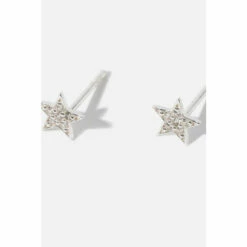 Accessorize Sterling Silver Sparkle Star Stud Earrings For Female -Accessorize Shop unnamed file 2276