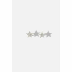 Accessorize Sterling Silver Sparkle Star Stud Earrings For Female -Accessorize Shop unnamed file 2277