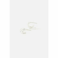 Accessorize Sterling Silver Double Hoops For Female -Accessorize Shop unnamed file 2284