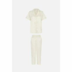 Accessorize Jacquard Spot Button Down Pyjama Set For Female -Accessorize Shop unnamed file 2314