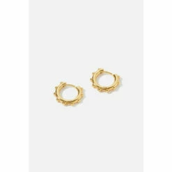 Accessorize Gold-Plated Bobble Huggie Hoops For Female -Accessorize Shop unnamed file 2318