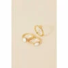 Accessorize Organic Pearl Rings Set Of Three For Female -Accessorize Shop unnamed file 2336