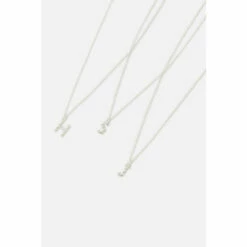 Accessorize Sterling Silver Super Sparkle Initial Pendant Necklace- N For Female -Accessorize Shop unnamed file 2347