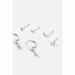 Accessorize Platinum-Plated Celestial Earring Set For Female -Accessorize Shop unnamed file 2354