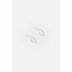 Accessorize Sterling Silver Bobble Huggie Hoops For Female -Accessorize Shop unnamed file 2359