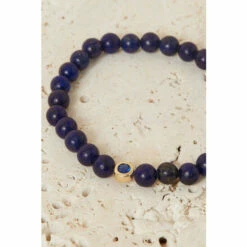 Accessorize Gold-Plated Power Stone Lapis Bracelet For Female -Accessorize Shop unnamed file 2369