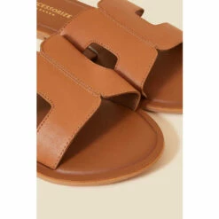 Accessorize Wide Fit Cut-Out Leather Sliders For Female -Accessorize Shop unnamed file 2434