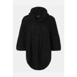 Accessorize Cable Knit Poncho For Female