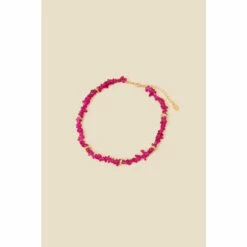 Accessorize Raw Cut Stone Necklace For Female