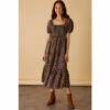 Accessorize Leopard Print Shirred Puff Sleeve Dress For Female -Accessorize Shop unnamed file 2515