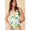 Accessorize &apos;Lexi&apos; Abstract Floral Plunge Shaping Swimsuit For Female -Accessorize Shop unnamed file 2575