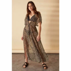 Accessorize Leopard Print Chiffon Maxi Kaftan For Female -Accessorize Shop unnamed file 2587