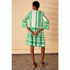 Accessorize Jacquard Flute Sleeve Dress For Female -Accessorize Shop unnamed file 2590