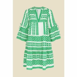 Accessorize Jacquard Flute Sleeve Dress For Female -Accessorize Shop unnamed file 2591