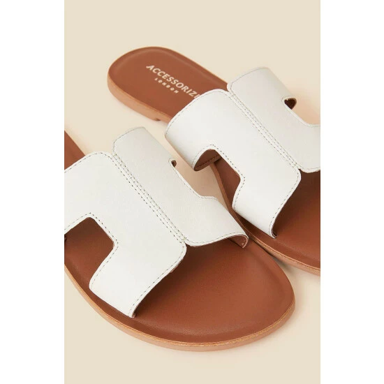 Accessorize Leather Cut-Out Detail Sliders For Female 5 Accessorize Leather Cut-Out Detail Sliders For Female - Image 3