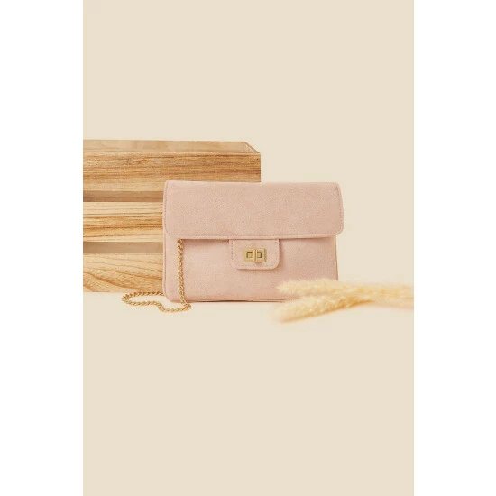 Accessorize Suedette Flat Fold Clutch For Female 3 Accessorize Suedette Flat Fold Clutch For Female