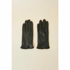 Accessorize Touchscreen Leather Gloves For Female