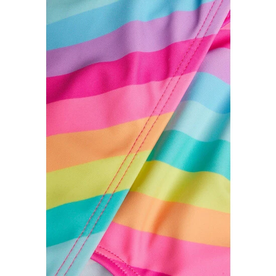 Accessorize Girls Rainbow Stripe Bikini Set For Unisex 4 Accessorize Girls Rainbow Stripe Bikini Set For Unisex - Image 2