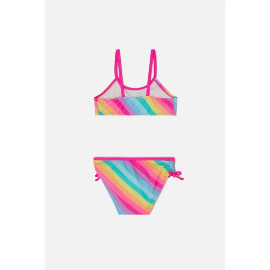 Accessorize Girls Rainbow Stripe Bikini Set For Unisex 5 Accessorize Girls Rainbow Stripe Bikini Set For Unisex - Image 3