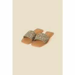 Accessorize Flower Embellished Diamante Sliders For Female -Accessorize Shop unnamed file 2729