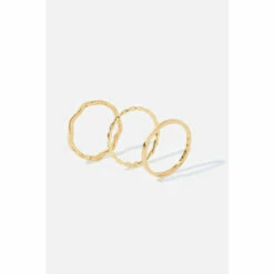 Accessorize Gold-Plated Slim Ring Set For Female -Accessorize Shop unnamed file 2757