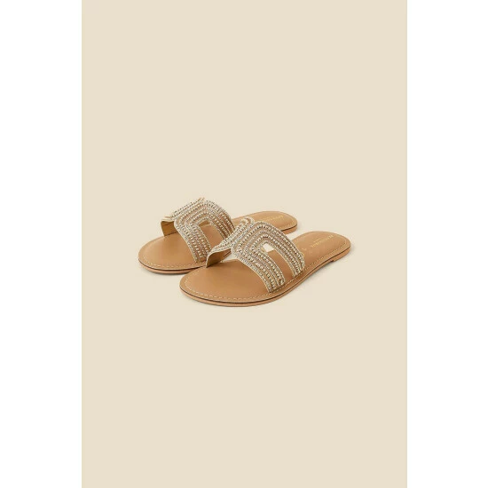 Accessorize 'Bella' Beaded Wide Fit Sandals For Female 4 Accessorize 'Bella' Beaded Wide Fit Sandals For Female - Image 2