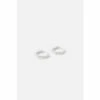 Accessorize Sterling Silver Pave Mini Huggie Hoops For Female -Accessorize Shop unnamed file 281