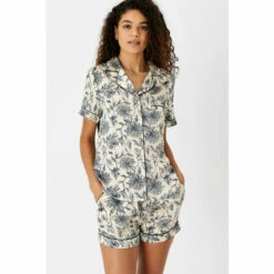 Accessorize Floral Print Satin Short Pyjama Set For Female -Accessorize Shop unnamed file 2834