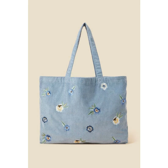 Accessorize Embroidered Floral Cord Shopper Bag For Female 3 Accessorize Embroidered Floral Cord Shopper Bag For Female