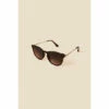 Accessorize Classic Preppy Metal Arm Sunglasses For Female