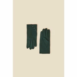 Accessorize Button Gloves In Wool Blend For Female