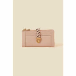 Accessorize Plait Push-Lock Purse For Female