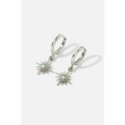 Accessorize Platinum-Plated Starburst Earrings For Female -Accessorize Shop unnamed file 415