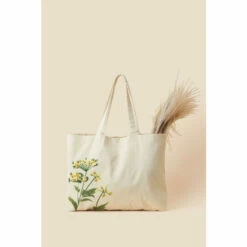 Accessorize Floral Embroidered Shopper Bag For Female