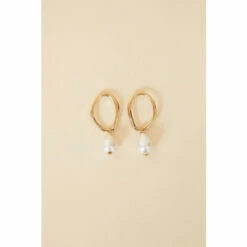Accessorize Oversized Circle Pearl Drop Earrings For Female