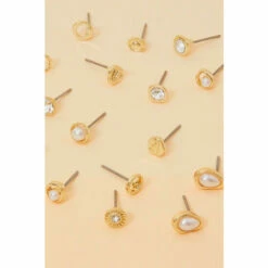 Accessorize Pearl Stud Earrings Set For Female -Accessorize Shop unnamed file 524