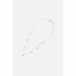 Accessorize Sterling Silver Sparkle Pearl Pendant Necklace For Female