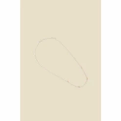 Accessorize Sterling Silver Punk Station Wire Necklace For Female